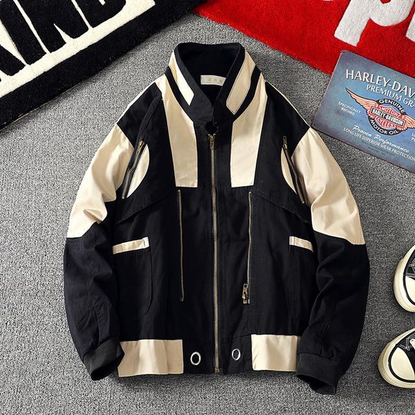men's jackets cargo safari style casual jacket long sleeve mixed color outwear coat c10, Black;brown
men's jackets cargo safari style casual jacket long sleeve mixed color outwear coat c10, Black;brown