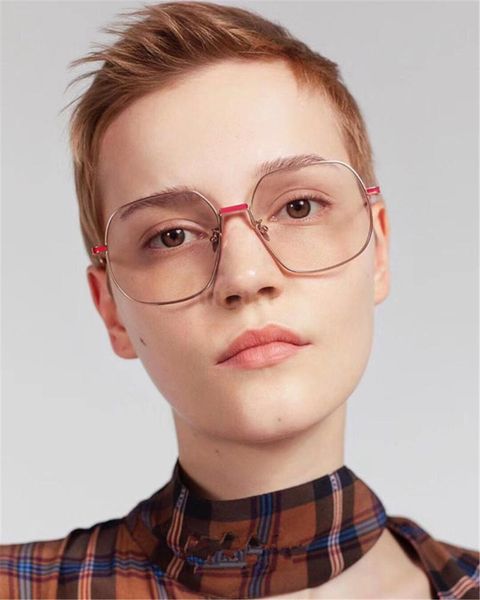 fashion sunglasses frames 2021 square flat glasses women's transparent solid color metal pilot frame goggles with box fml, Black
fashion sunglasses frames 2021 square flat glasses women's transparent solid color metal pilot frame goggles with box fml, Black