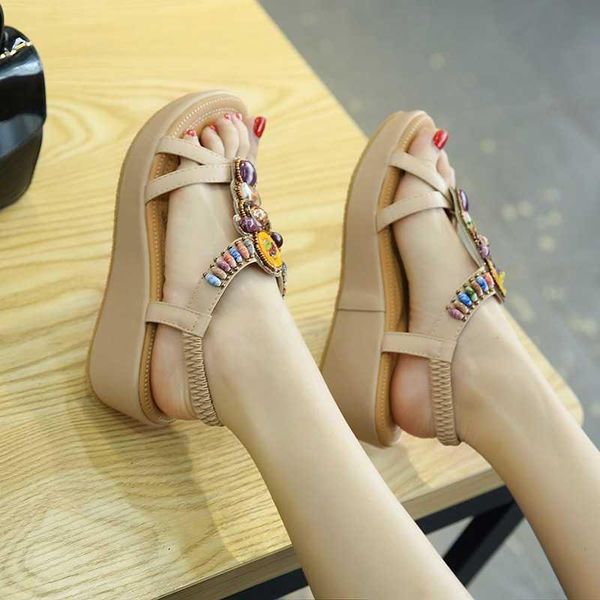 sandals women's 2021 beach shoes summer vacation travel versatile seaside slope heel thick bottom bohemian roman, Black
sandals women's 2021 beach shoes summer vacation travel versatile seaside slope heel thick bottom bohemian roman, Black