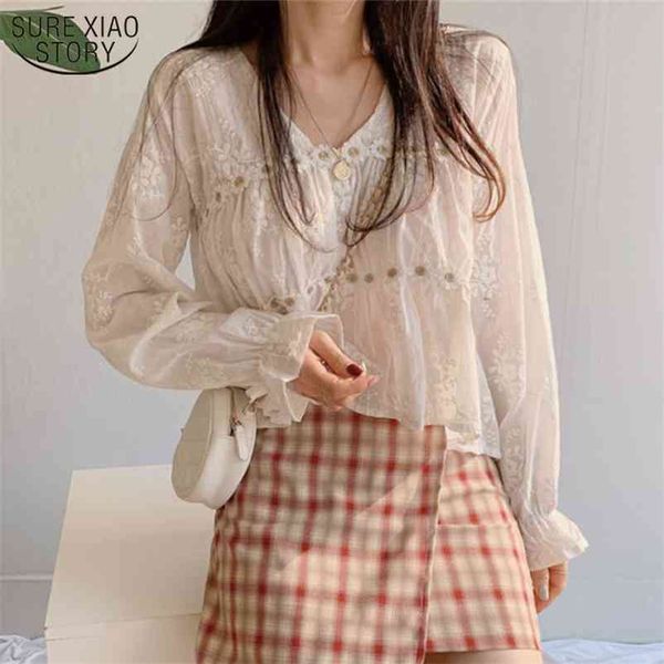 chic spring hollow v-neck blouse women fashion flower loose ladies shirt korean sweet long sleeve white blusas mujer 13037 210508
chic spring hollow v-neck blouse women fashion flower loose ladies shirt korean sweet long sleeve white blusas mujer 13037 210508