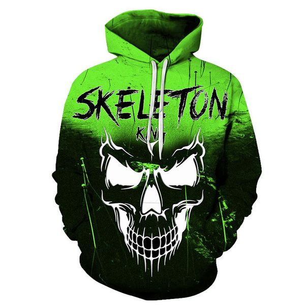 men's hoodies & sweatshirts fashion hoodie europe and america loose casual hooded 3d printed sweater various color skulls, Black
men's hoodies & sweatshirts fashion hoodie europe and america loose casual hooded 3d printed sweater various color skulls, Black