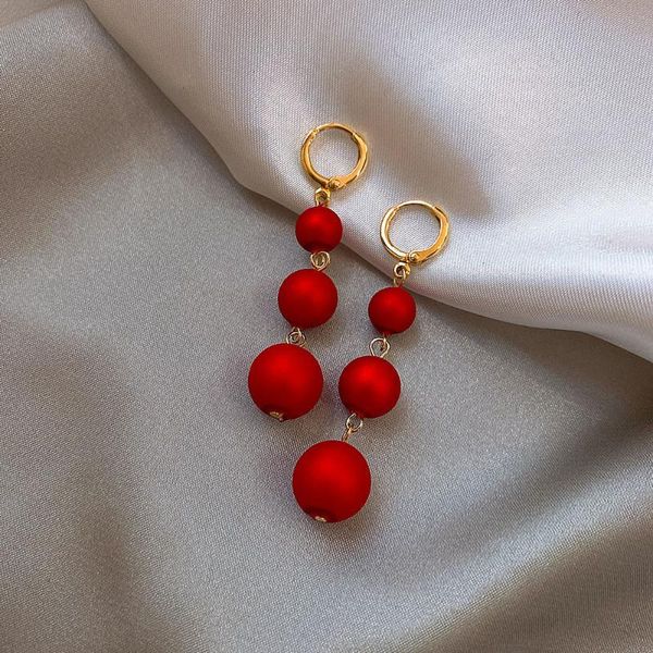 hoop & huggie 1 pair earrings red/white round ball circle earring ear ring clip festive dangle pearl jewelry bride buckle earings ea#74, Golden;silver
hoop & huggie 1 pair earrings red/white round ball circle earring ear ring clip festive dangle pearl jewelry bride buckle earings ea#74, Golden;silver