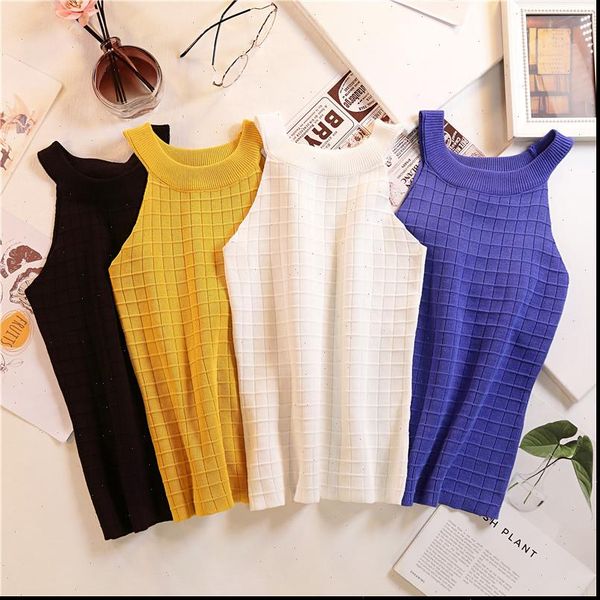 summer crop knitted women cami street solid camisole strapless round neck for, White
summer crop knitted women cami street solid camisole strapless round neck for, White