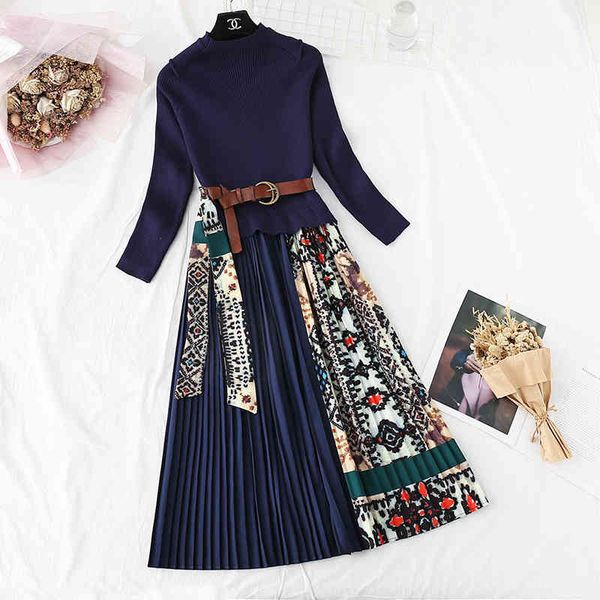 casual dresses knitted patchwork pleated spring women long sleeve sweater office vintage print midi belt silk scarf 7d3x, Black;gray
casual dresses knitted patchwork pleated spring women long sleeve sweater office vintage print midi belt silk scarf 7d3x, Black;gray