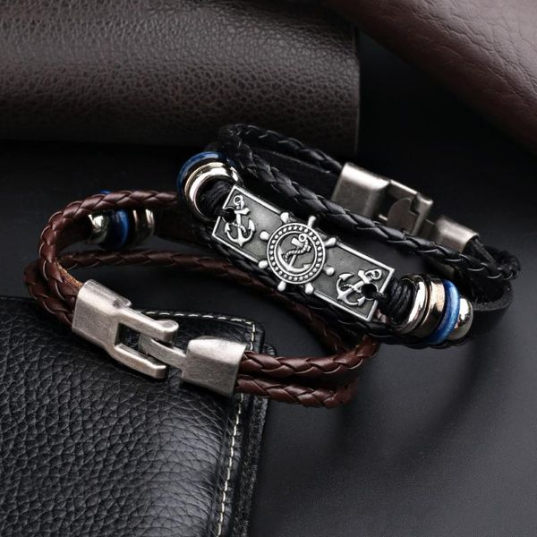 charm bracelets leather bracelet gifts for men jewellery friday regalos hombre luxury bijoux femme cadeau meska kpop friends para muje black, Golden;silver
charm bracelets leather bracelet gifts for men jewellery friday regalos hombre luxury bijoux femme cadeau meska kpop friends para muje black, Golden;silver