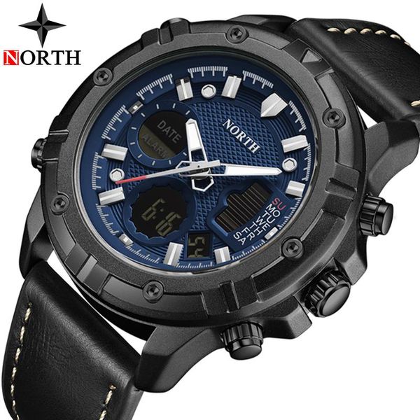 wristwatches north mens watches to men leather sport men's quartz led digital clock waterproof military wrist watch, Slivery;brown
wristwatches north mens watches to men leather sport men's quartz led digital clock waterproof military wrist watch, Slivery;brown