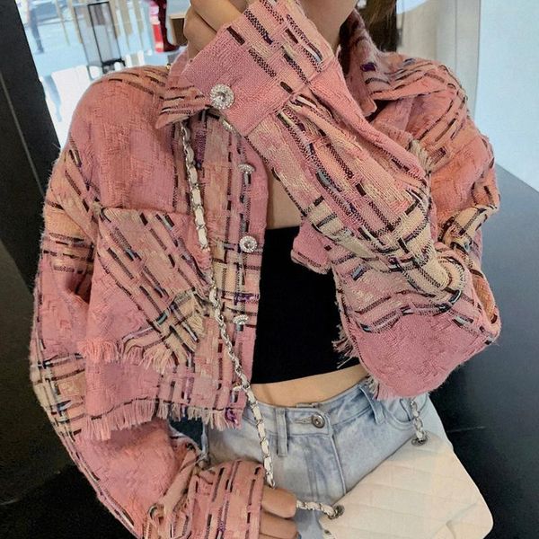 autumn women coat vintage short fashion long sleeve pink high waist streetwear clothes splicing fz2855 women's jackets, Black;brown
autumn women coat vintage short fashion long sleeve pink high waist streetwear clothes splicing fz2855 women's jackets, Black;brown