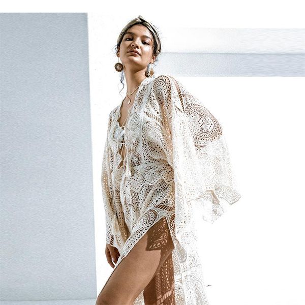 casual dresses 2021 style fashion lace mesh loose solid summer women beach dress white holiday long party night club, Black;gray
casual dresses 2021 style fashion lace mesh loose solid summer women beach dress white holiday long party night club, Black;gray