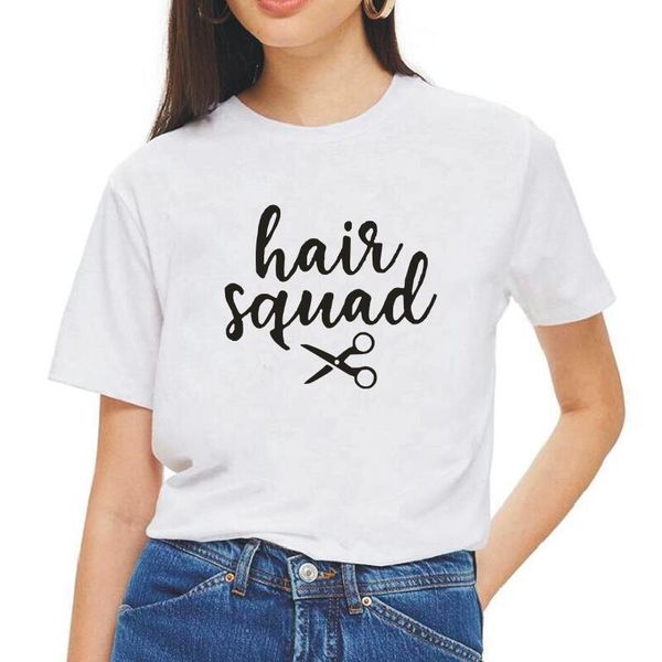 women's t-shirt women t shirt summer fashion hair squad letter print korean tee femme short sleeve casual harajuku tshirt, White
women's t-shirt women t shirt summer fashion hair squad letter print korean tee femme short sleeve casual harajuku tshirt, White