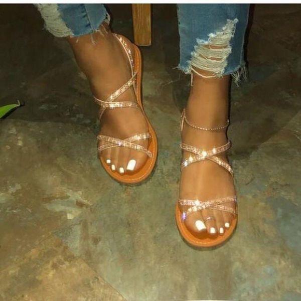 summer sandals women shoes flat fashion rhinestone for beach woman footwear outdoor plus size 35-43, Black
summer sandals women shoes flat fashion rhinestone for beach woman footwear outdoor plus size 35-43, Black