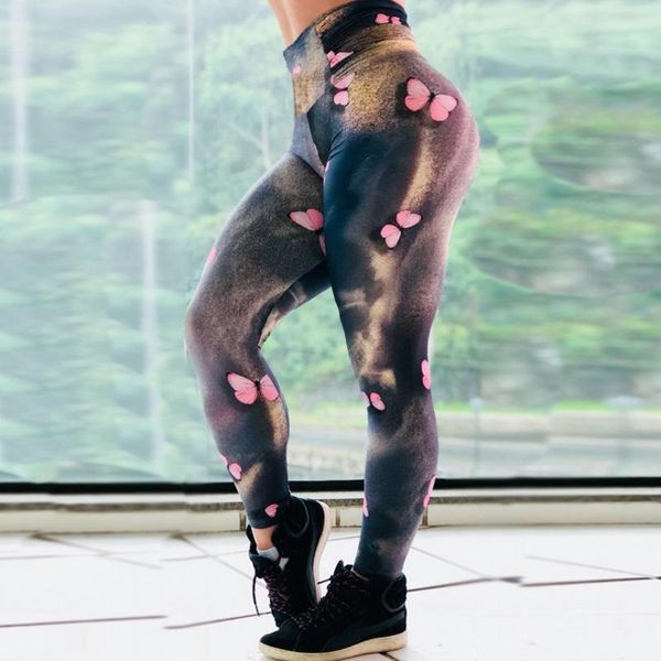 women's leggings butterfly 3d digital printed for women fitness high waist skinny hip push up pants slim stretch workout leggins, Black
women's leggings butterfly 3d digital printed for women fitness high waist skinny hip push up pants slim stretch workout leggins, Black