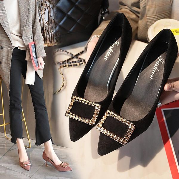 dress shoes plus size 33-43 high heels thin heel womens korean pointed shallow mouth single comfort work elegant pumps, Black
dress shoes plus size 33-43 high heels thin heel womens korean pointed shallow mouth single comfort work elegant pumps, Black