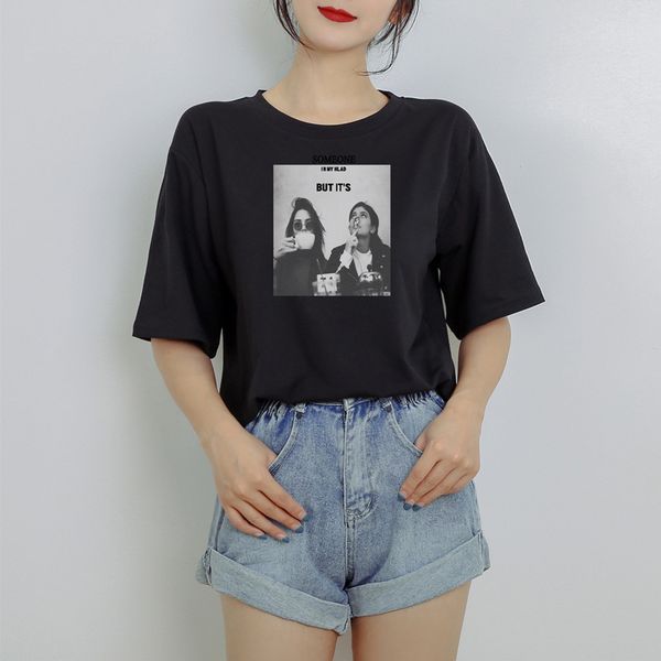 women's t-shirt korean plus size tshirts summer short-sleeved t-shirt lady loose half-sleeved clothes 1875 169k, White
women's t-shirt korean plus size tshirts summer short-sleeved t-shirt lady loose half-sleeved clothes 1875 169k, White