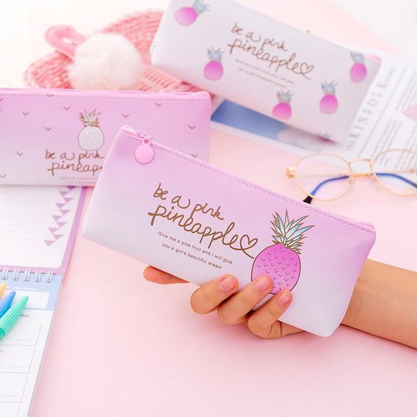cute pineapple pencil case school box bag storage multifunctional big kit girl pen stationery bags
cute pineapple pencil case school box bag storage multifunctional big kit girl pen stationery bags