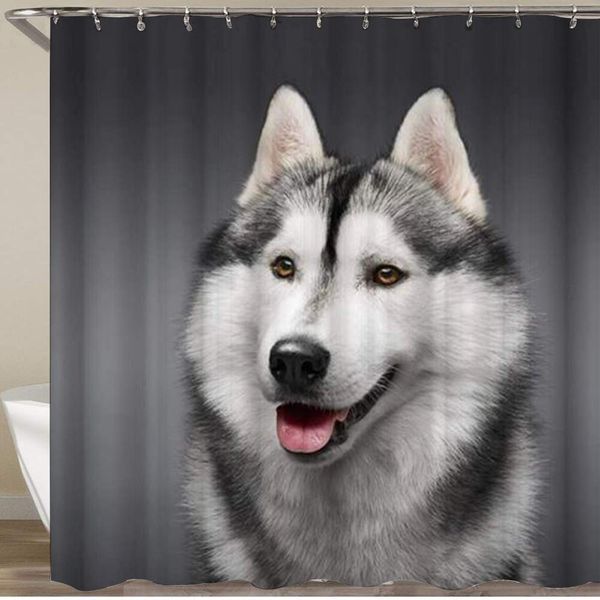 shower curtain,dog husky simple wise animals,polyester fabric waterproof bath curtains hooks included - 72 x 72 inches
shower curtain,dog husky simple wise animals,polyester fabric waterproof bath curtains hooks included - 72 x 72 inches