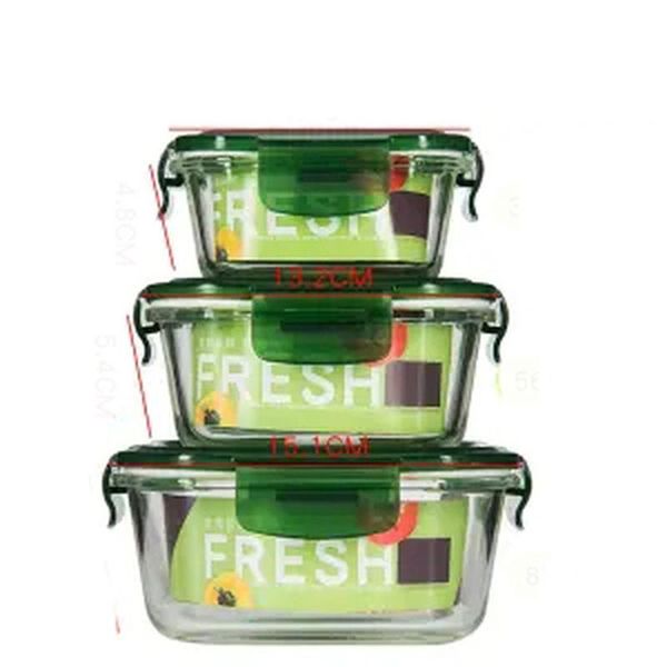 dinnerware sets 3 piece set glass lunch box microwave oven special preservation household with lid rectangular container
dinnerware sets 3 piece set glass lunch box microwave oven special preservation household with lid rectangular container