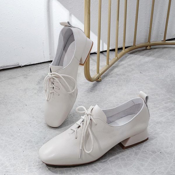 dress shoes ins women pumps natural leather plus size cowhide thick heel classic british solid color wild white heels, Black
dress shoes ins women pumps natural leather plus size cowhide thick heel classic british solid color wild white heels, Black