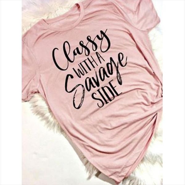 classy with a savage womens t shirt side af funny tee fashion clothes tumblr graphic tees, White
classy with a savage womens t shirt side af funny tee fashion clothes tumblr graphic tees, White