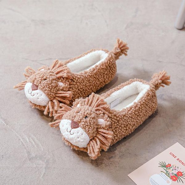 cute lion slippers girl indoor warm winter mute non-slip floor bottom womens fluffy, Black
cute lion slippers girl indoor warm winter mute non-slip floor bottom womens fluffy, Black