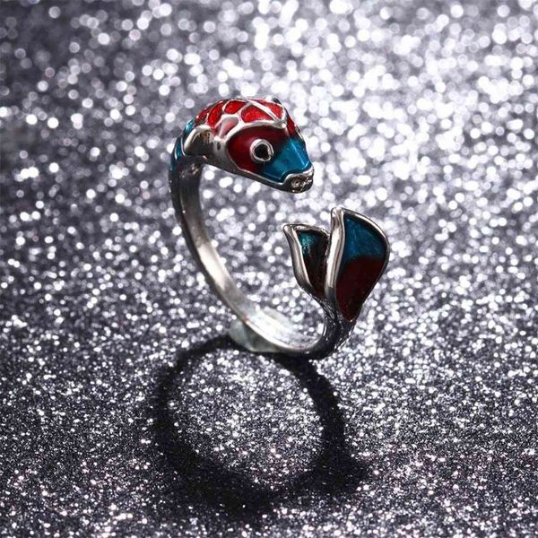 new fashion enamel fish attract good luck opening rings elegant drip oil finger ring for women party jewelry charm gift g1125, Slivery;golden
new fashion enamel fish attract good luck opening rings elegant drip oil finger ring for women party jewelry charm gift g1125, Slivery;golden