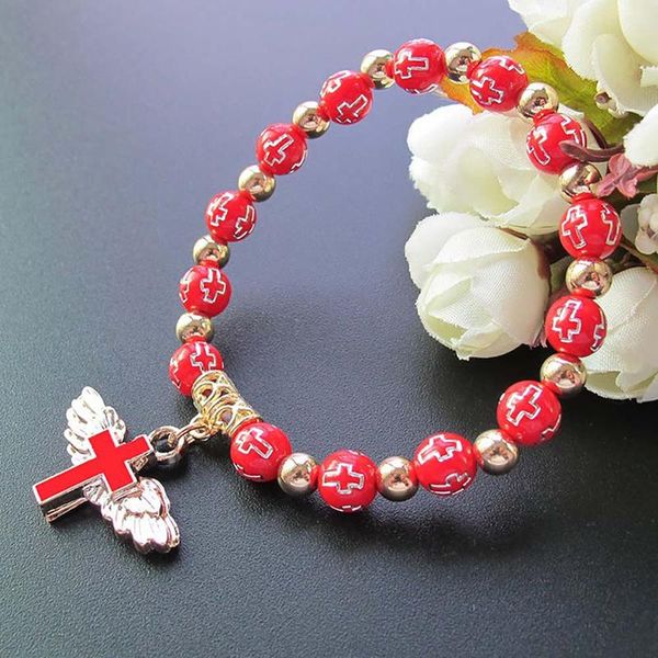 beaded, strands diy prayer bracelet for women acrylic beads chaplet jesus christ cross handmade white red blue, Black
beaded, strands diy prayer bracelet for women acrylic beads chaplet jesus christ cross handmade white red blue, Black