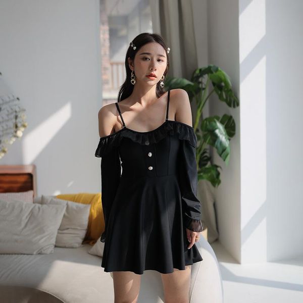 one-piece suits plus size one piece swimsuit women beachwear push up 2021 female ancient black long sleeve word shoulder strap print polyest
one-piece suits plus size one piece swimsuit women beachwear push up 2021 female ancient black long sleeve word shoulder strap print polyest