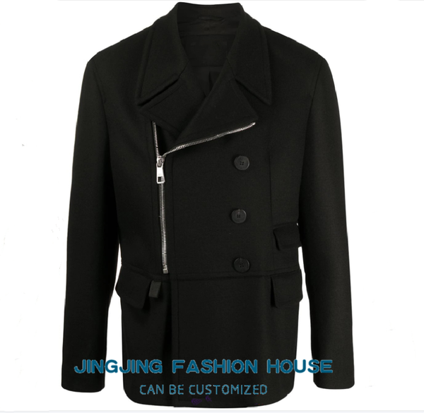men's wool & blends s-7xl2021 autumn and winter woolen coat short style loose youth thickening casual jacket, Black
men's wool & blends s-7xl2021 autumn and winter woolen coat short style loose youth thickening casual jacket, Black