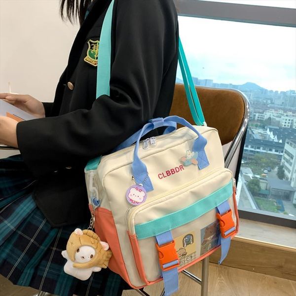 multifunction contrast color women backpack female waterproof nylon insert buckle small schoolbag lovely travel bag
multifunction contrast color women backpack female waterproof nylon insert buckle small schoolbag lovely travel bag