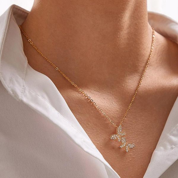 pendant necklaces fashion butterfly pandent necklace for women luxury crystal stone metal choker clavicle chain party jewelry collar, Silver
pendant necklaces fashion butterfly pandent necklace for women luxury crystal stone metal choker clavicle chain party jewelry collar, Silver