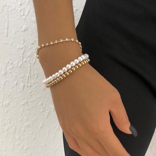 charm bracelets lalynnly women's simulation pearls crystal bracelet female rhinestone beaded hand chain for bride wedding gifts jewelry, Golden;silver
charm bracelets lalynnly women's simulation pearls crystal bracelet female rhinestone beaded hand chain for bride wedding gifts jewelry, Golden;silver