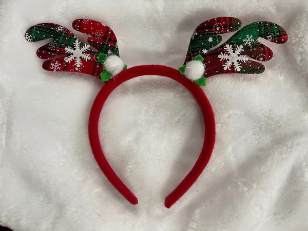 christmas antler lattice headband red head buckle day party headdress angel wings, Slivery;white
christmas antler lattice headband red head buckle day party headdress angel wings, Slivery;white