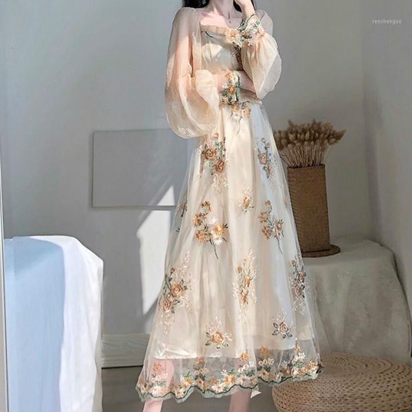 casual dresses spring women party dress french floral embroidery lantern sleeve lace mesh female fashion retro slash neck boho sweet long, Black;gray
casual dresses spring women party dress french floral embroidery lantern sleeve lace mesh female fashion retro slash neck boho sweet long, Black;gray