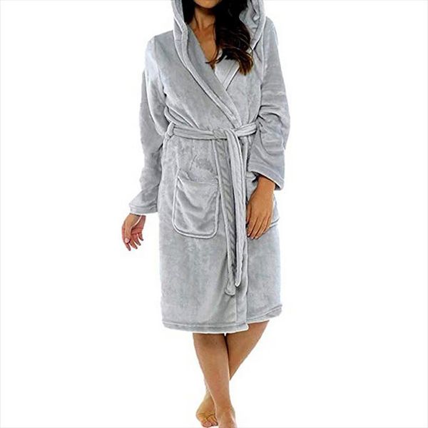 bathrobe autumn warm homewear terry women sleepwear robe solid long sleeve hooded casual dressing gown plus size clothing for sleeping, Black;red
bathrobe autumn warm homewear terry women sleepwear robe solid long sleeve hooded casual dressing gown plus size clothing for sleeping, Black;red
