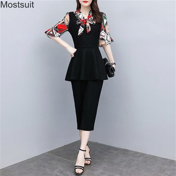 elegang fashion summer 2 piece set for women plus size short sleeve print and pants suit female work sets outfit korea 210518, White
elegang fashion summer 2 piece set for women plus size short sleeve print and pants suit female work sets outfit korea 210518, White