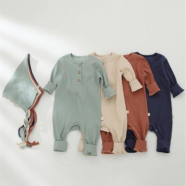 autumn baby boys girls 2pcs jumpsuits with hat solid knitted romper outfits infant toddler playsuit, Blue
autumn baby boys girls 2pcs jumpsuits with hat solid knitted romper outfits infant toddler playsuit, Blue