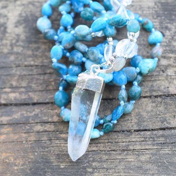 arrivals 4unik clear quartz gold/silver pendant blue apatite stone nuggets beads knot handmade necklace chains
arrivals 4unik clear quartz gold/silver pendant blue apatite stone nuggets beads knot handmade necklace chains