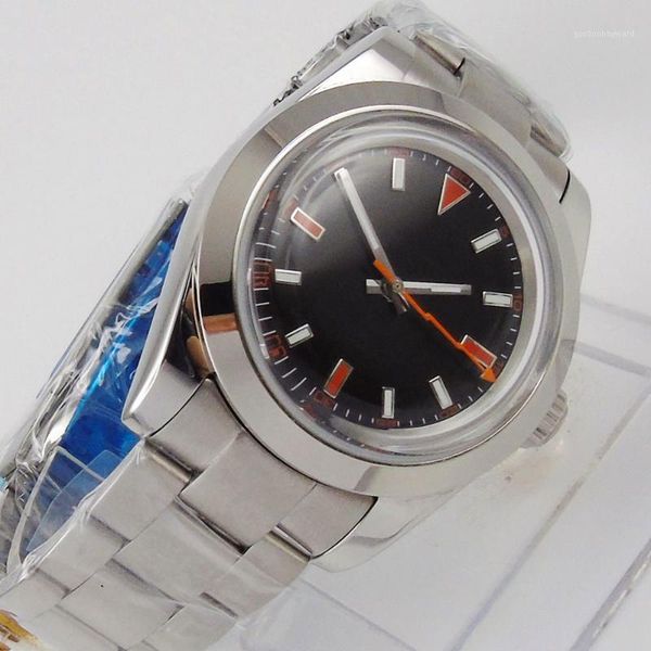 wristwatches 39mm miyota 8215 luxury automatic wrist watch men domed glass ss bracelet waterproof black dial, Slivery;brown
wristwatches 39mm miyota 8215 luxury automatic wrist watch men domed glass ss bracelet waterproof black dial, Slivery;brown