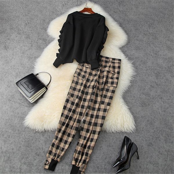 women's two piece pants high street fashion casual lady two outfits female winter wear superior cotton space and hare suit matching pan, White
women's two piece pants high street fashion casual lady two outfits female winter wear superior cotton space and hare suit matching pan, White