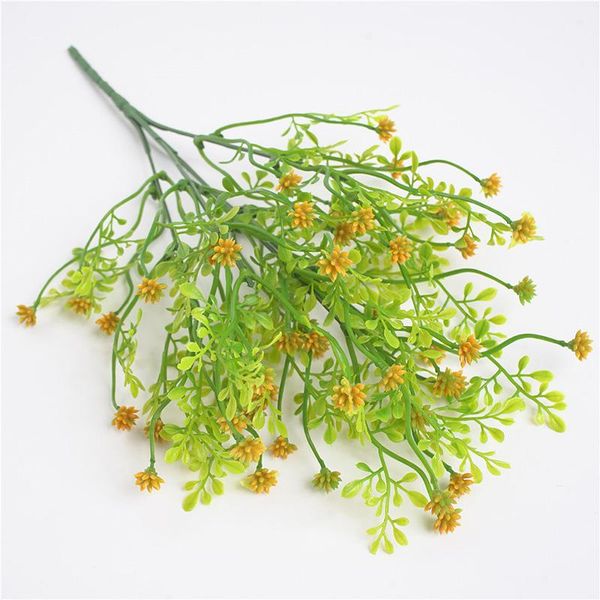 decorative flowers & wreaths 1pc 35cm plastic geen plants 5 fork artificial flower bouquet home wedding decor
decorative flowers & wreaths 1pc 35cm plastic geen plants 5 fork artificial flower bouquet home wedding decor