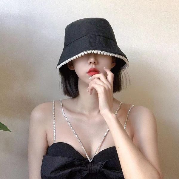 wide brim hats design cotton bucket with pearl women summer sunscreen pure color fashion cap breathable outdoor fisherman hat, Blue;gray
wide brim hats design cotton bucket with pearl women summer sunscreen pure color fashion cap breathable outdoor fisherman hat, Blue;gray