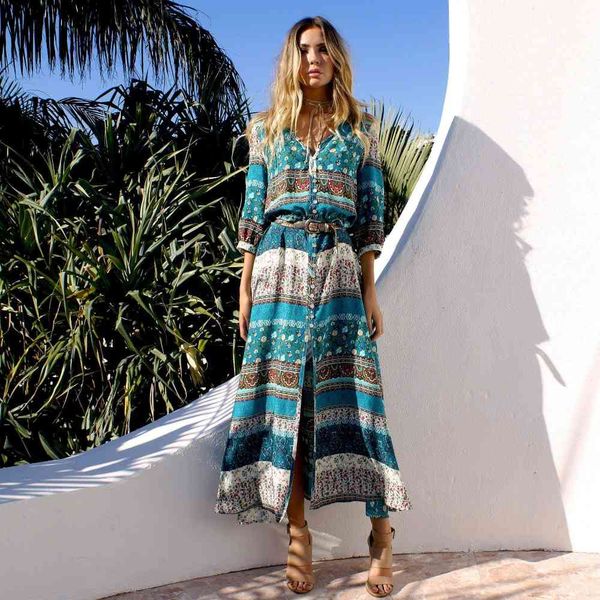 retro hippie vestidos boho robe women bohemia v-neck three quarter sleeve floral print ethnic beach long dress s6923, Black;gray
retro hippie vestidos boho robe women bohemia v-neck three quarter sleeve floral print ethnic beach long dress s6923, Black;gray
