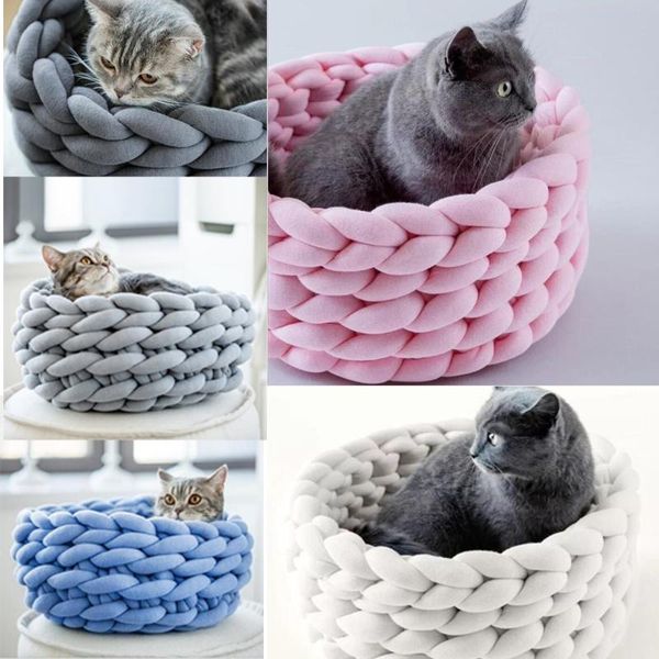 cat beds & furniture handmade knitting nests house dog pet basket small animal supplies for keeping warm in winter sleeping bag pliable home
cat beds & furniture handmade knitting nests house dog pet basket small animal supplies for keeping warm in winter sleeping bag pliable home