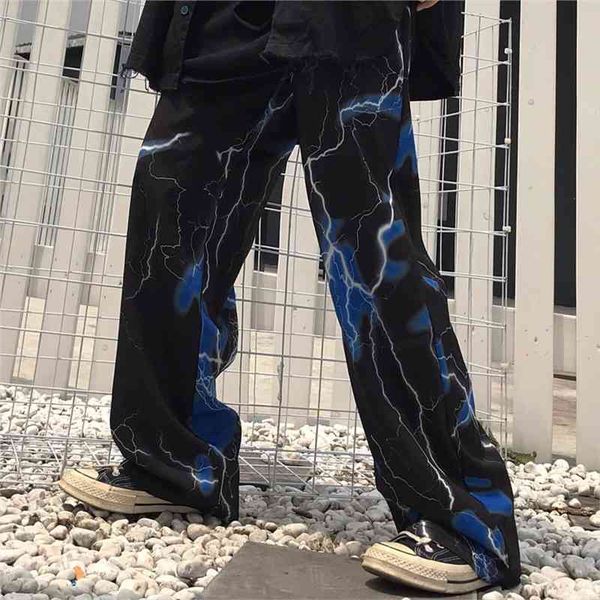 y2k dark street retro lightning womens capris casual loose wide leg trousers tide woman cloth harajuku joggers, Black;white
y2k dark street retro lightning womens capris casual loose wide leg trousers tide woman cloth harajuku joggers, Black;white
