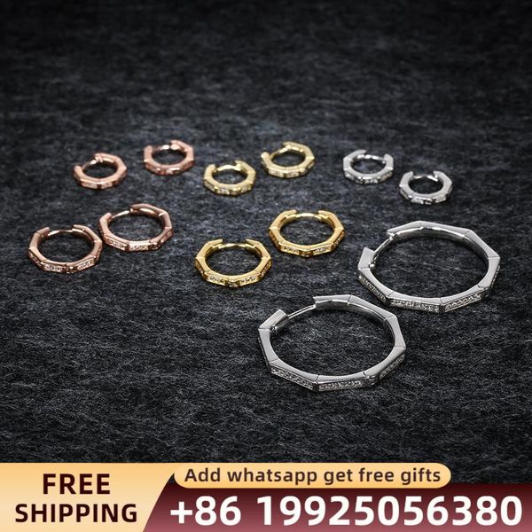 hoop & huggie monaco jewelry polygonal earring big earrings fashion sterling silver 925 couple gift, Golden;silver
hoop & huggie monaco jewelry polygonal earring big earrings fashion sterling silver 925 couple gift, Golden;silver