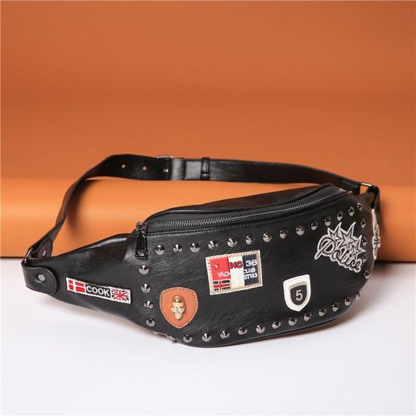men's crossbody bags man designer male pu leather rivet decoration chest fashion rock punk printing waist bag
men's crossbody bags man designer male pu leather rivet decoration chest fashion rock punk printing waist bag