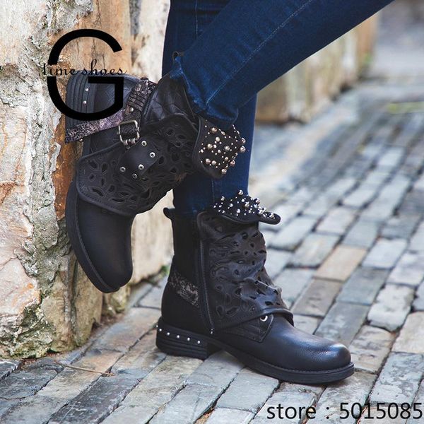 boots gtime women pu leather ankle western style velvet string bead hollow zipper med heel platform winter se601, Black
boots gtime women pu leather ankle western style velvet string bead hollow zipper med heel platform winter se601, Black