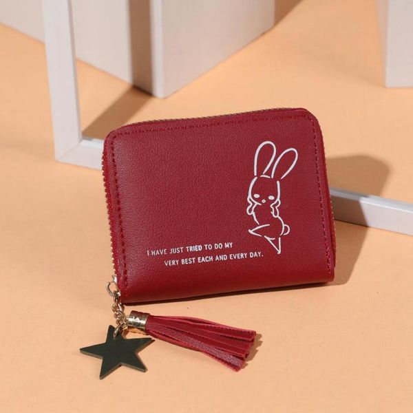 wallets factory direct cute cartoon change purse women's wallet short korean-style multi-function zipper hand mini bag, Red;black
wallets factory direct cute cartoon change purse women's wallet short korean-style multi-function zipper hand mini bag, Red;black