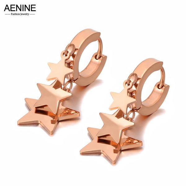 hoop & huggie aenine design titanium stainless steel bohemia cz crystal star earrings for women trendy rose gold ae20247, Golden;silver
hoop & huggie aenine design titanium stainless steel bohemia cz crystal star earrings for women trendy rose gold ae20247, Golden;silver