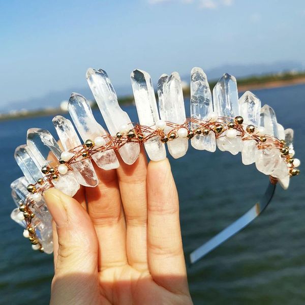 hair clips & barrettes women princess clear raw crystal quartz headband crown imitation pearl gold beads jewelry hoop wedding bridal vintage, Golden;silver
hair clips & barrettes women princess clear raw crystal quartz headband crown imitation pearl gold beads jewelry hoop wedding bridal vintage, Golden;silver