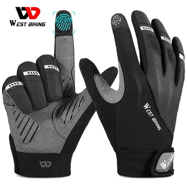 cycling gloves west biking bike mtb road riding anti-slip motorcycle full finger touch screen absorption glove, Black
cycling gloves west biking bike mtb road riding anti-slip motorcycle full finger touch screen absorption glove, Black